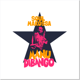 Manu Dibango - Soul Makossa: Funk Icon Tribute Design for T-Shirts Posters and Art